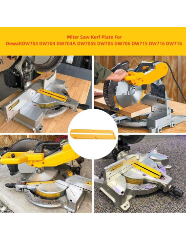 2 Placas de Corte 146726-02 Lrcipru para Sierra Inglete DeWalt