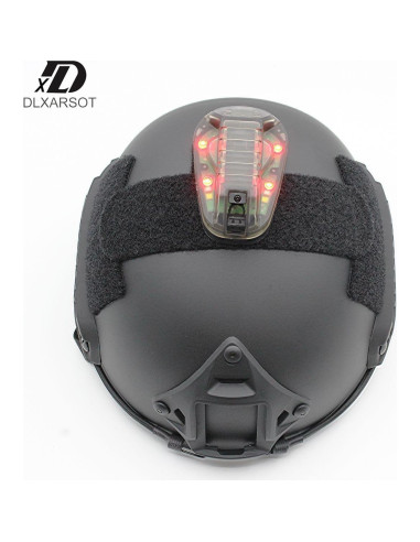 Luz de señal LED para casco táctico DLXARSOT roja