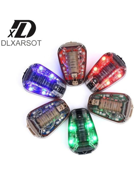 Luz de señal LED para casco táctico DLXARSOT roja