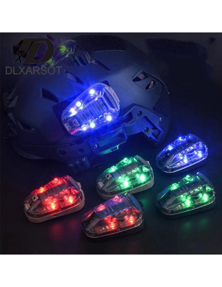 Luz de señal LED para casco táctico DLXARSOT roja