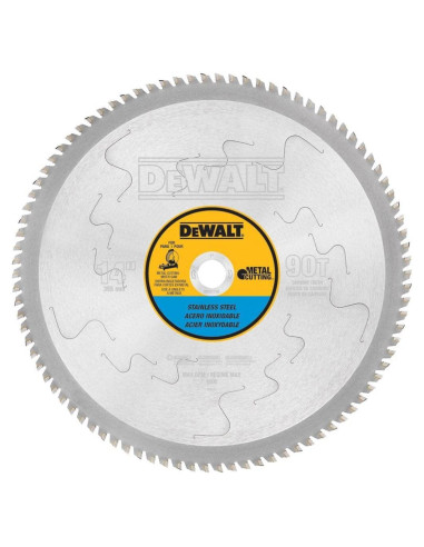 Hoja de Sierra DeWalt DW7749 35.56 cm 90 Dientes Acero Inoxidable