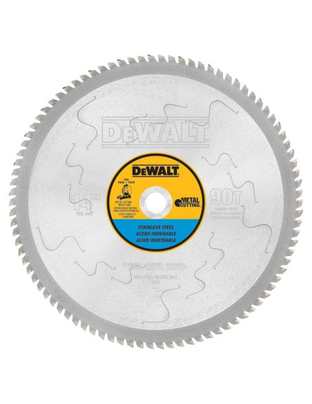 Hoja de Sierra DeWalt DW7749 35.56 cm 90 Dientes Acero Inoxidable