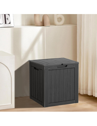 Caja de Almacenamiento Exterior Yardgrace 30 Galones Negra