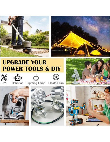 Adaptador de Batería Dewalt 20V TANHEYIN - Kit de Conversión 2 Pcs