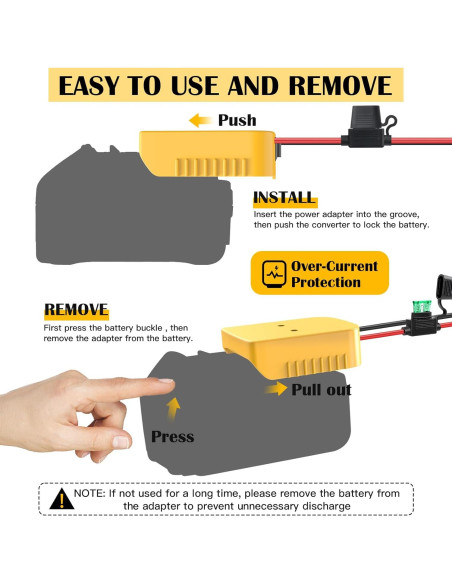 Adaptador de Batería Dewalt 20V TANHEYIN - Kit de Conversión 2 Pcs