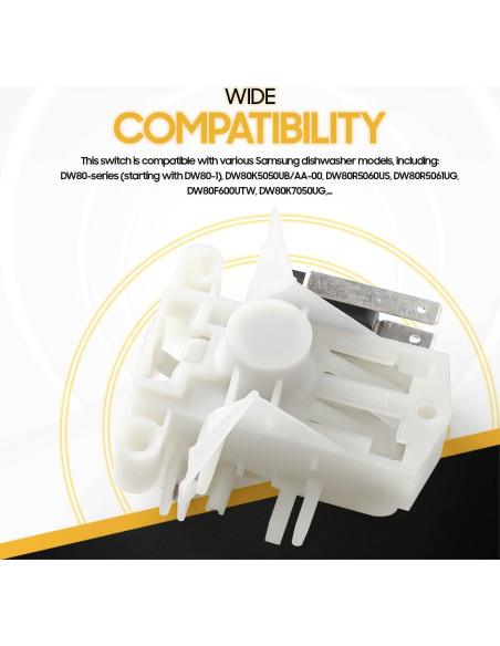 Interruptor de Bloqueo de Puerta Lavavajillas Seentech DD81-02132A