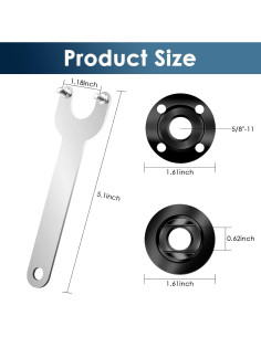 Kit de Accesorios para Amoladora Angular Gegraterwa 9 Piezas 2