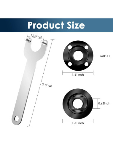 Kit de Accesorios para Amoladora Angular Gegraterwa 9 Piezas