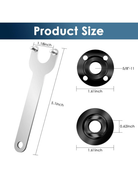 Kit de Accesorios para Amoladora Angular Gegraterwa 9 Piezas