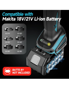 Amoladora Angular Inalámbrica Aslsouti 18V 5" 9000 RPM 2