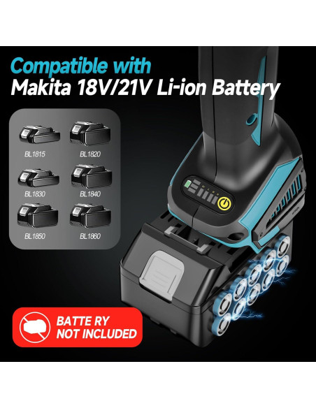 Amoladora Angular Inalámbrica Aslsouti 18V 5" 9000 RPM