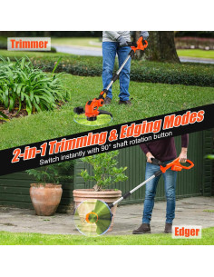 Recortadora Inalámbrica Rozlchar 12" Compatible con Milwaukee 2