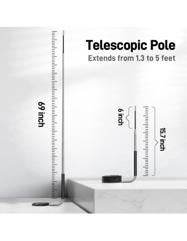 Cámara Telescópica Teslong MS450-TP5 HD 1080P 5FT