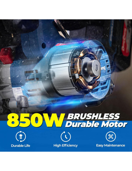 Sierra Circular Inalámbrica Dong Cheng 185mm 850W 5000RPM