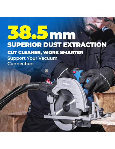 Sierra Circular Inalámbrica Dong Cheng 185mm 850W 5000RPM