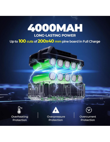 Sierra Circular Inalámbrica Dong Cheng 185mm 850W 5000RPM