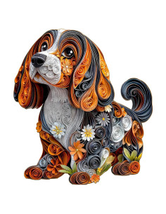 Rompecabezas de Madera DOCRAGI Perro Salchicha 95 Piezas 21.6x19.1cm