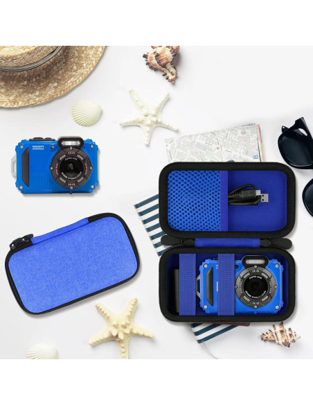 Funda Dura Impermeable KODAK para Cámara Digital WPZ2 Azul