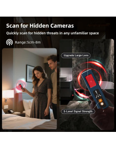 Detector de Cámara Oculta SynWave, Portátil, Infrarrojo, RF 2