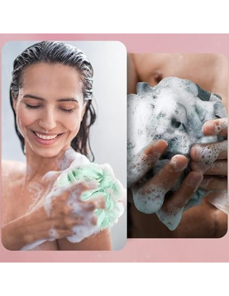 Toalla de Lufa 2 en 1 MOSYFEIBI para Jabón en Barra - Exfoliante