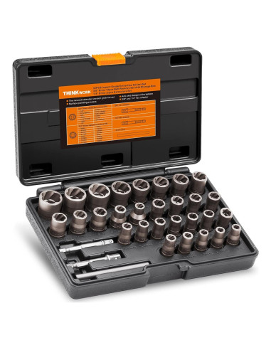 Kit de Extractores de Tornillos THINKWORK 32 Piezas Acero