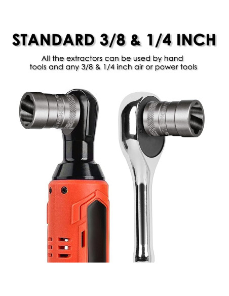 Kit de Extractores de Tornillos THINKWORK 32 Piezas Acero