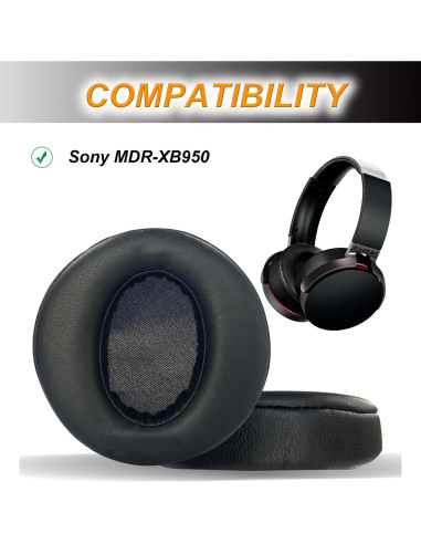 Almohadillas de Reemplazo UOWGA para Auriculares Sony MDR-XB950