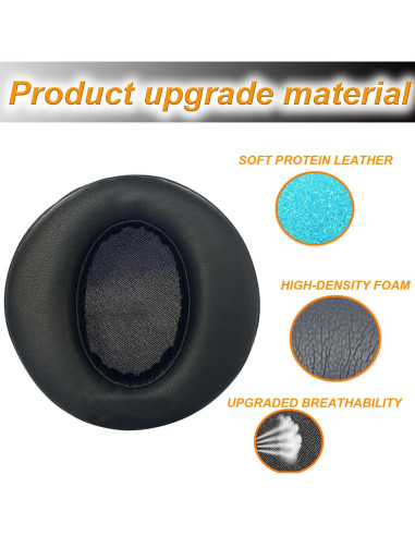 Almohadillas de Reemplazo UOWGA para Auriculares Sony MDR-XB950