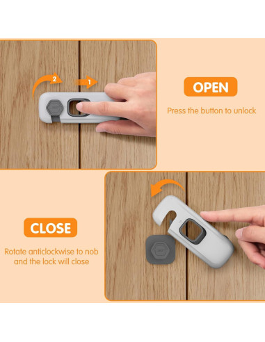 Cerraduras de Seguridad para Gabinetes Dorabaliy - 8 Unidades