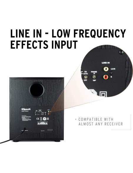 Klipsch SUB-100 Synergy Black Label Subwoofer Par 10"