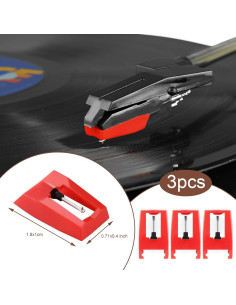 Agujas de Repuesto para Tocadiscos Victrola ION 3 Piezas 2