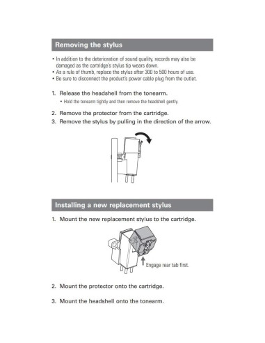 Cartucho de Aguja TechPlay AT3600L para Tocadiscos Audio-Technica y Sony