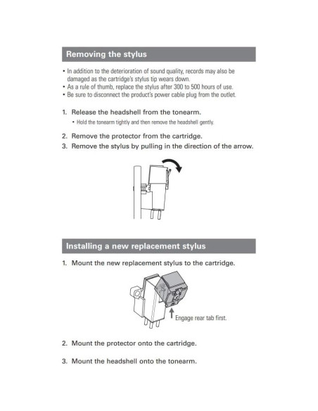 Cartucho de Aguja TechPlay AT3600L para Tocadiscos Audio-Technica y Sony