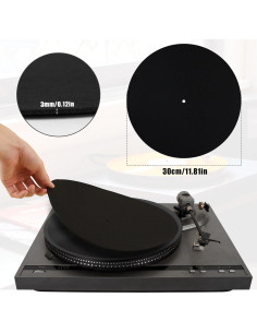Alfombrilla para Tocadiscos NQEUEPN 30x30cm Antideslizante 2