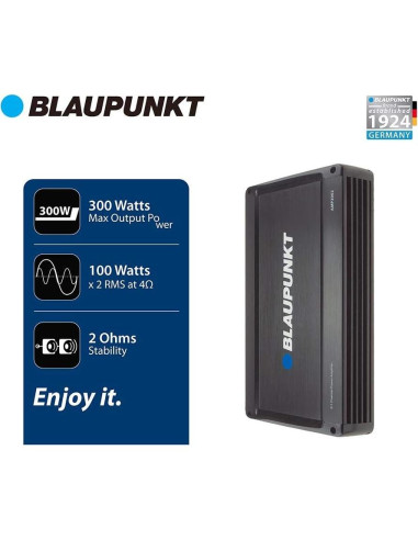 Amplificador de Auto Blaupunkt AMP2002 2000W 2 Canales
