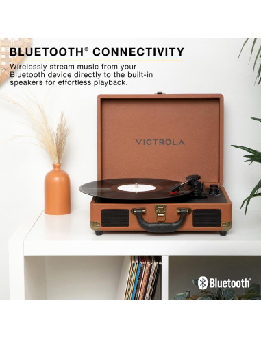 Reproductor de Discos Victrola Journey II Bluetooth Negro