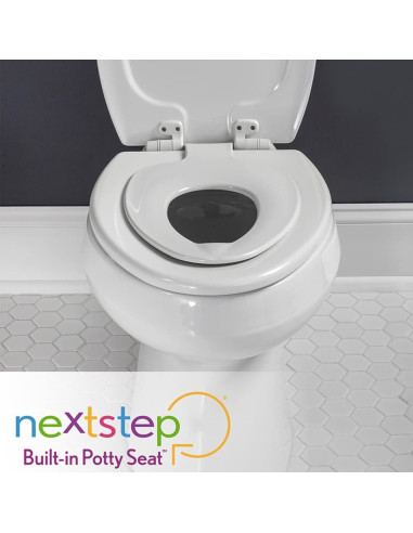 Asiento de Inodoro Mayfair Elongado con Entrenador Infantil Galleta