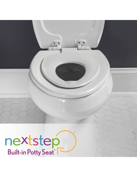 Asiento de Inodoro Mayfair Elongado con Entrenador Infantil Galleta