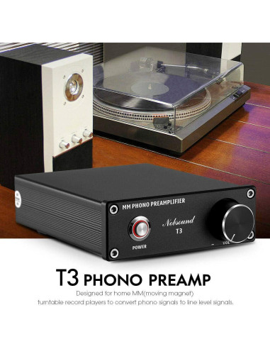 Preamplificador de Phono Douk Audio T3 para Turntable Hi-Fi