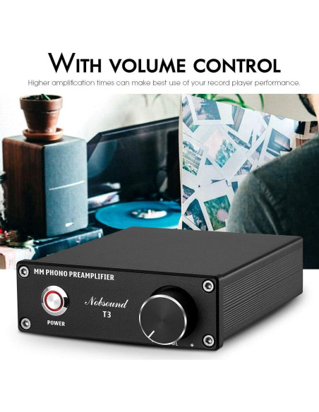 Preamplificador de Phono Douk Audio T3 para Turntable Hi-Fi