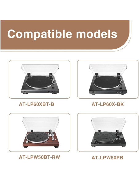 Correa de Tocadiscos Sxkxm 320x4x1mm para Audio-Technica AT-PL50 AT-LP60