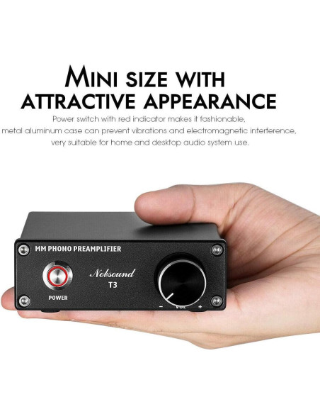 Preamplificador de Phono Douk Audio T3 para Turntable Hi-Fi