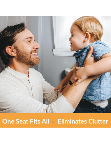 Asiento de Inodoro Mayfair Elongado con Entrenador Infantil Galleta