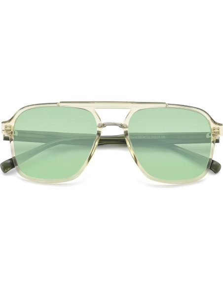 Gafas de bloqueo luz azul GLEASANNA verde, protección UV 100%