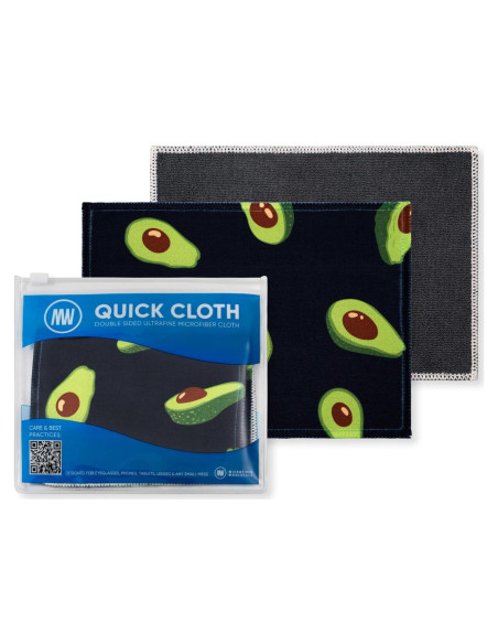 Paños de limpieza de gafas Quick Cloth Microfibra 5x7 cm Aguacate