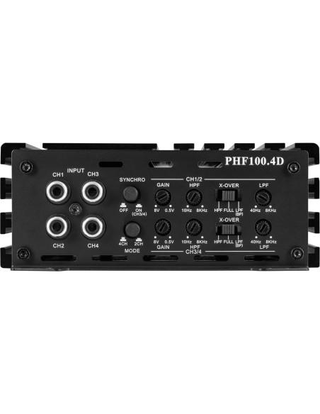 Amplificador de Audio PLINIUS PHF100.4D 4 Canales 140W RMS