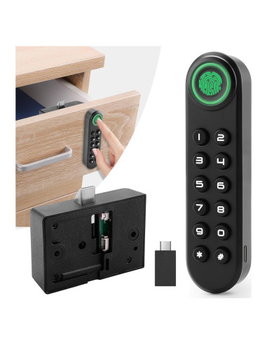 Cerradura de Gabinete MYPIN con Huella Dactilar y USB