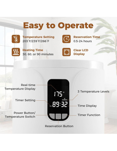 Calentador de Toallas COSTWAY 20L con Luz RGB y Temporizador