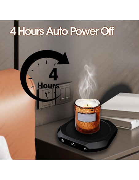 Calentador de Tazas Inteligente MXMZHXU 40W Negro con Temporizador