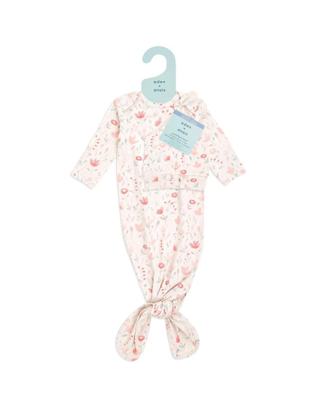 Conjunto Gown y Sombrero Aden + Anais para Bebés 0-3 Meses